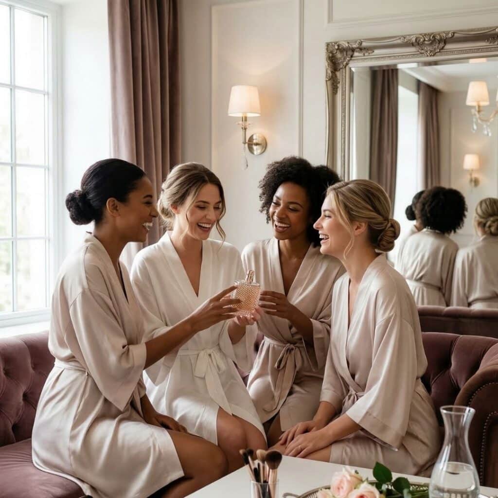 group of women in robes