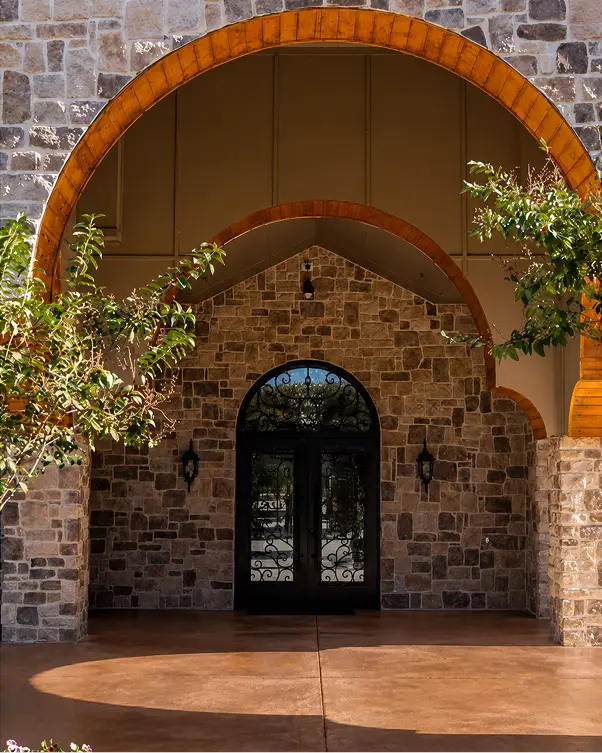 The Kalla venue facade at golden hour